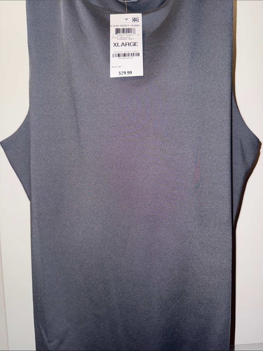 Alfani Tornado Gray Sleeveless Bodysuit - Picture 2 of 2